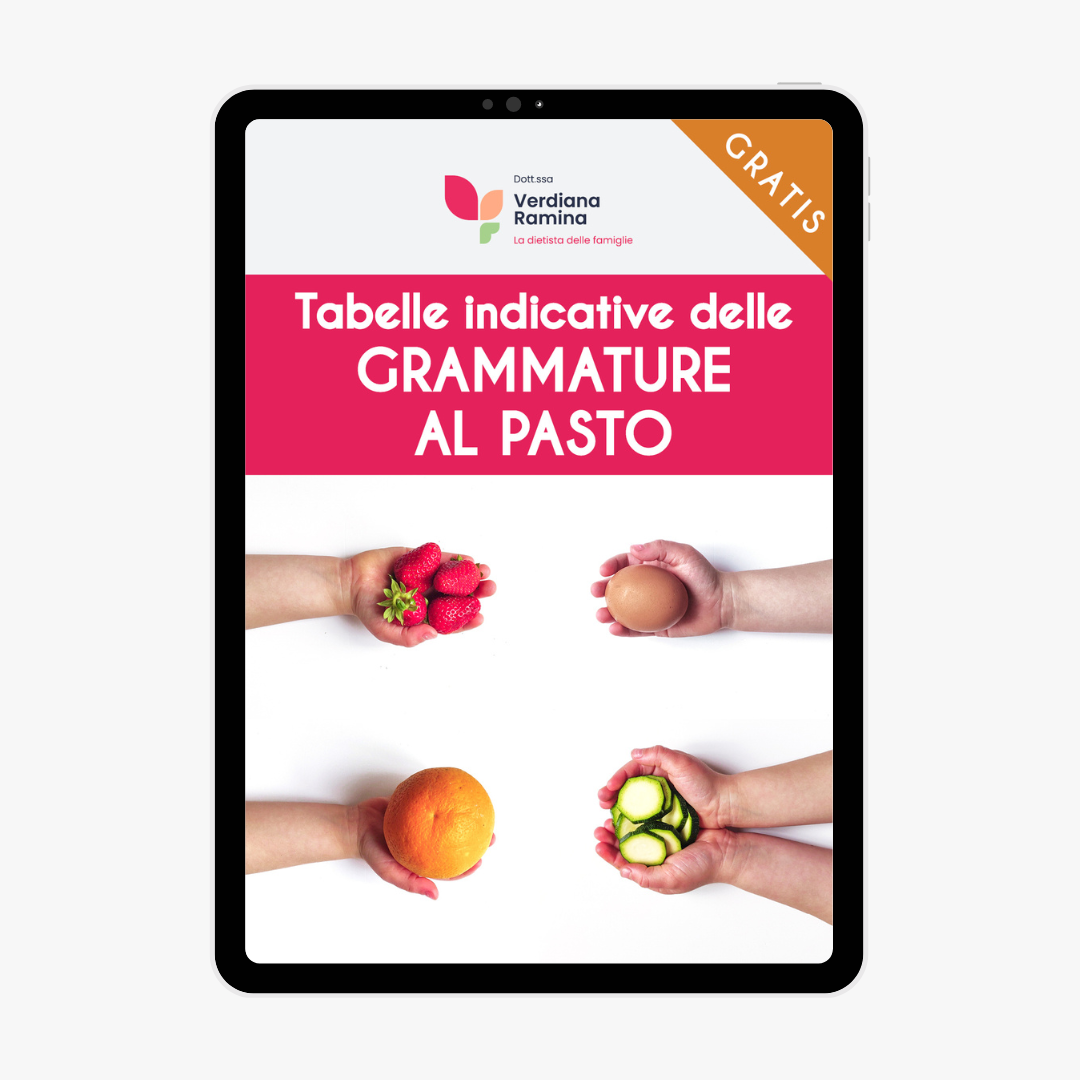 Tabelle Indicative delle Grammature al Pasto