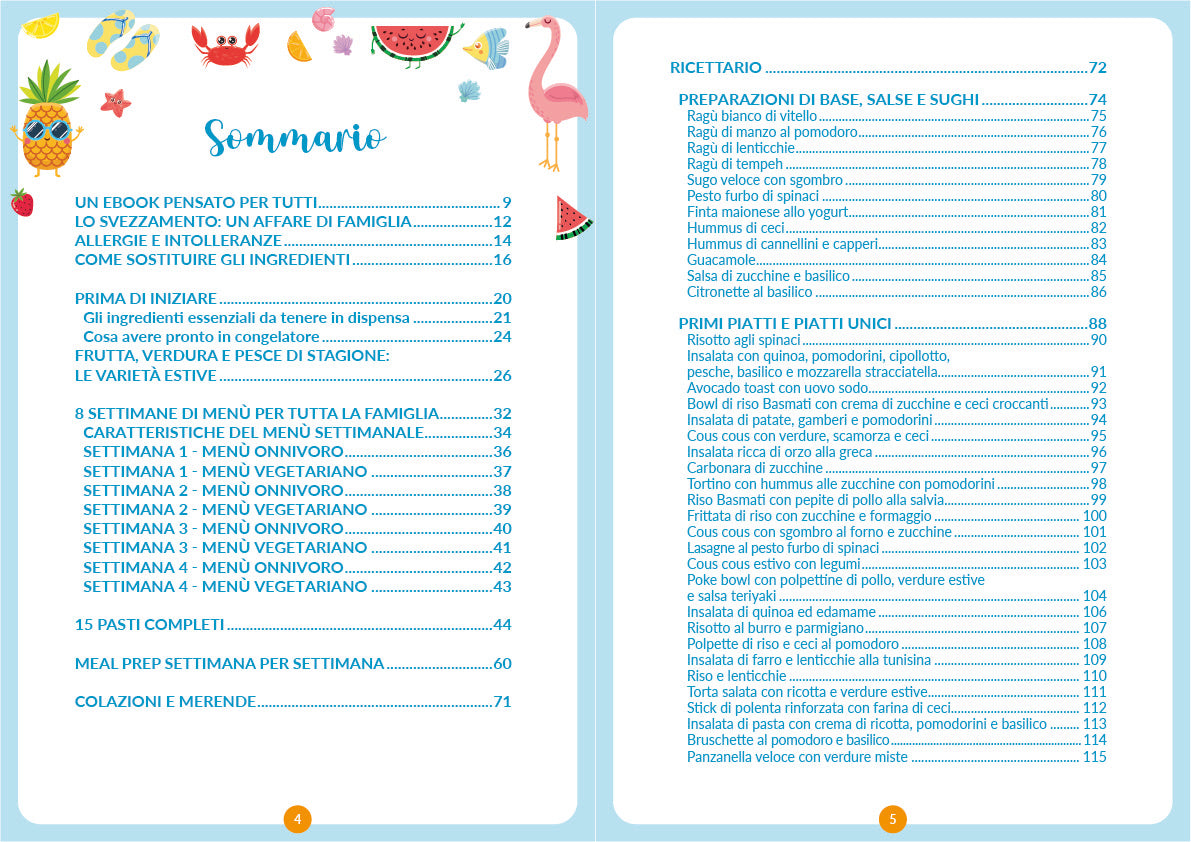 Menù Estate 2026